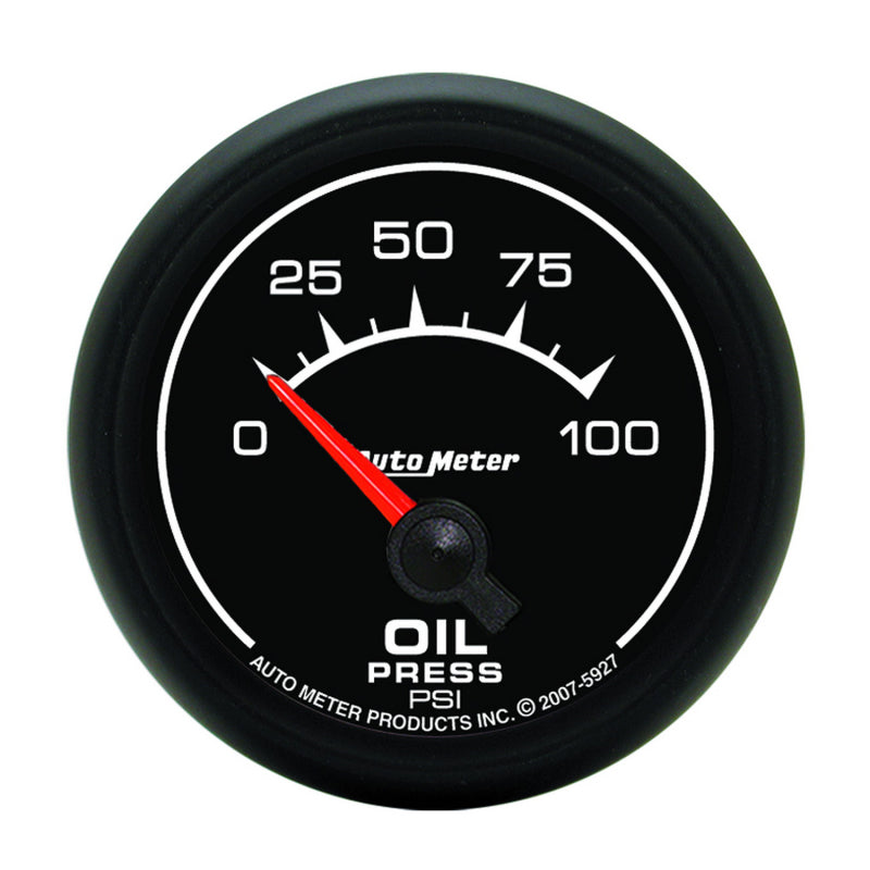 Autometer ES 52mm 100 PSI Short Sweep Electric Oil Pressure Gauge - Burkken Auto Parts