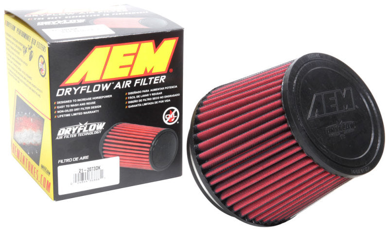 AEM 5 in x 5 in Dryflow Air Filter - Burkken Auto Parts