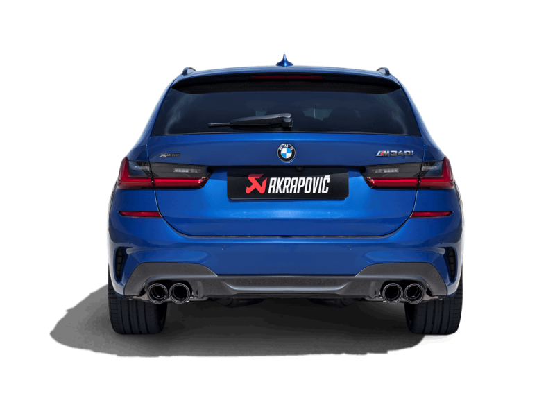 Akrapovic 20-22 BMW M340i (G20, G21) Slip-On Line (Titanium) (Requires BMW Part #18308686640) - Burkken Auto Parts