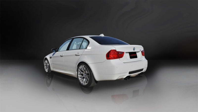 Corsa 2008-2012 BMW M3 E90 Black Sport Cat-Back Exhaust - Burkken Auto Parts
