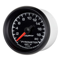 Autometer ES 52mm Full Sweep Electronic 0-2000 Degree F EGT/Pyrometer Gauge - Burkken Auto Parts