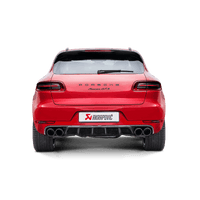 Akrapovic 2014 Porsche Macan Turbo (95B) Evolution Line Cat Back (Titanium) w/ Carbon Fiber Tips - Burkken Auto Parts