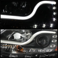 Spyder Volkswagen Jetta 11-14 Projector Headlights Halogen Light Tube DRL Blk PRO-YD-VJ11-LTDRL-BK - Burkken Auto Parts
