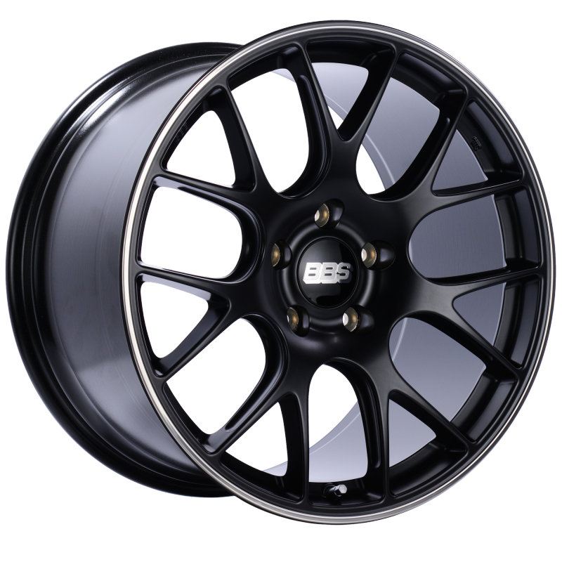 BBS CH-R 20x11.5 5x130 ET47 CB71.6 Satin Black Polished Rim Protector Wheel - Burkken Auto Parts