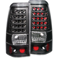 ANZO 1999-2007 Chevrolet Silverado 1500 LED Taillights Black - Burkken Auto Parts