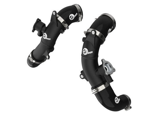 aFe 2022 Toyota Tundra V6-3.5L (tt) BladeRunner 2.5in Aluminum Hot Charge Pipe - Black - Burkken Auto Parts