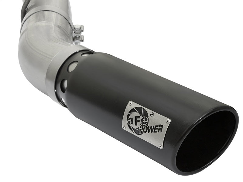 aFe ATLAS 5in DPF-Back Aluminized Steel Exhaust System GM Diesel Trucks 2017 V8 6.6L (td) L5P - Burkken Auto Parts