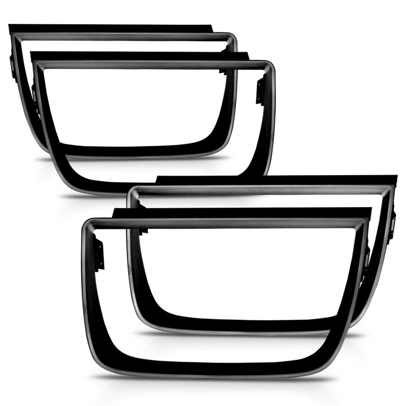 ANZO Taillight Bezels 2010-2013 Chevrolet Camaro Taillight Bezels - 4pc Flat Black - Burkken Auto Parts