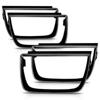ANZO Taillight Bezels 2010-2013 Chevrolet Camaro Taillight Bezels - 4pc Flat Black - Burkken Auto Parts