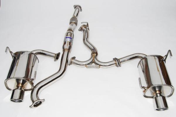 Invidia 08-09 WRX Sedan Q300 Dual Stainless Steel Tip Cat-back Exhaust - Burkken Auto Parts