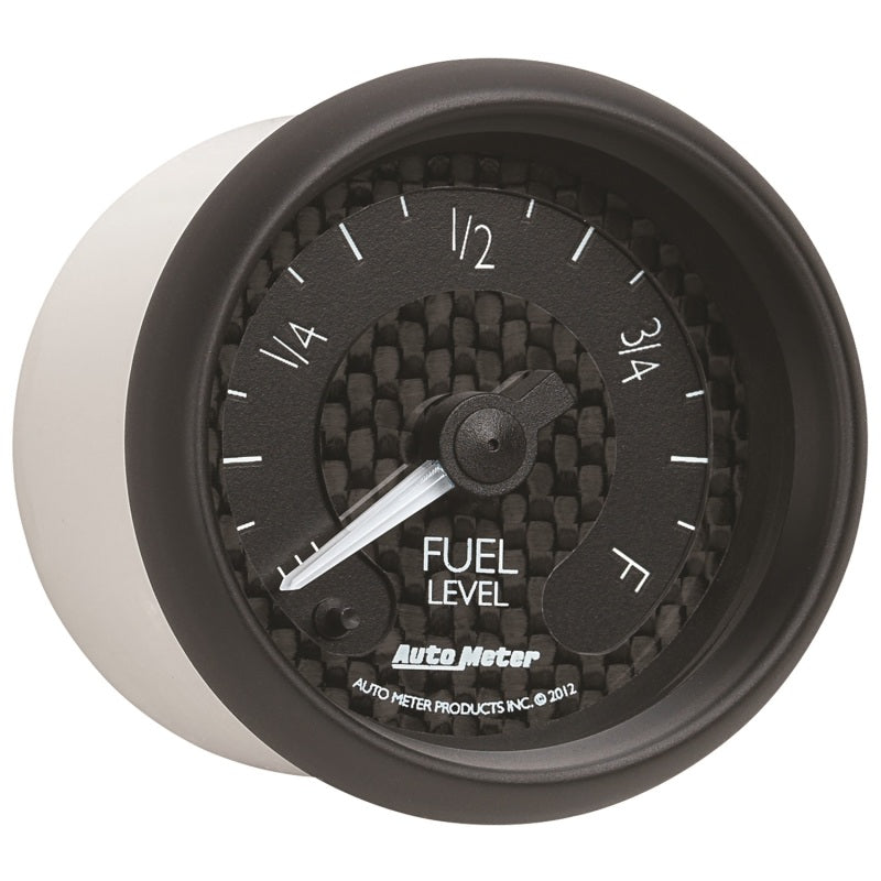 Autometer GT Series 52mm Full Sweep Electronic 0-280 ohm Fuel Level Programmable Empty-Full Range - Burkken Auto Parts