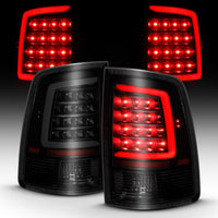 ANZO 2009-2018 Dodge Ram 1500 LED Taillight Plank Style Black w/Smoke Lens - Burkken Auto Parts