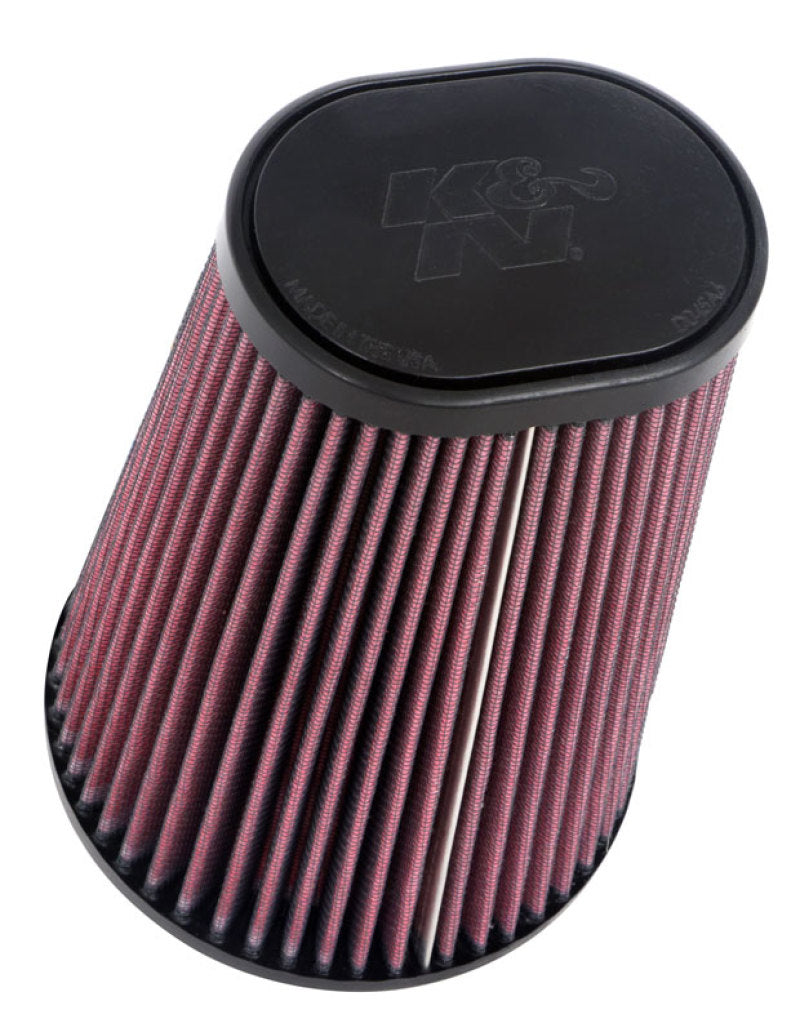K&N Universal Round Clamp-On Air Filter 4-1/2in FLG, 5-7/8in B, 3-1/4in X 4-1/2in T, 8in H - Burkken Auto Parts