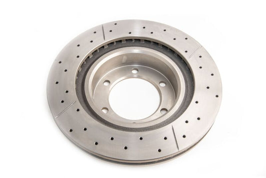 DBA 09/02+ Toyota Landcruiser 17in Wheel Front Drilled & Slotted Street Series Rotor