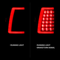 ANZO 2003-2006 Chevy Silverado 1500 LED Taillights Plank Style Black w/Smoke Lens - Burkken Auto Parts