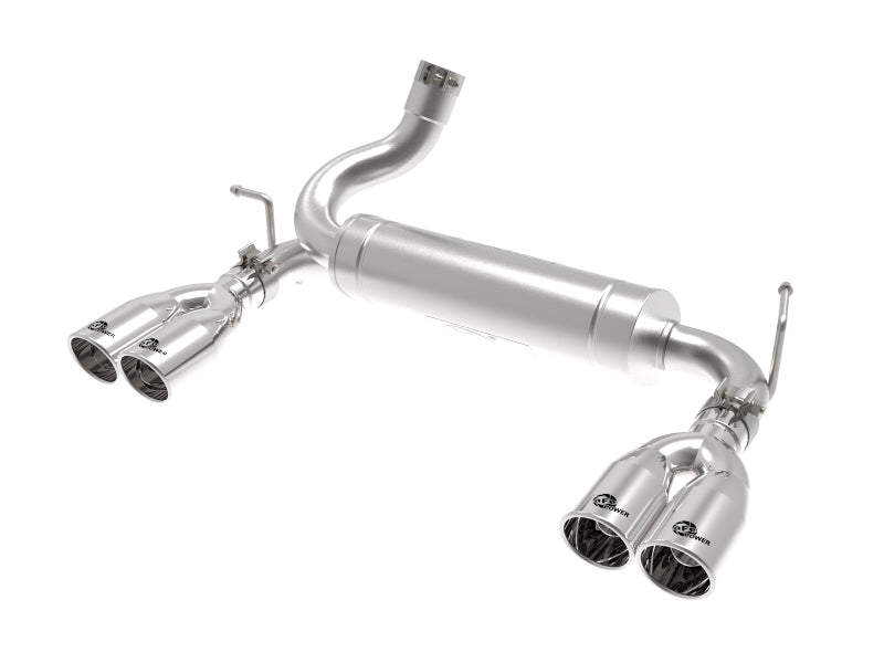 aFe Vulcan Series 2.5in 304 SS Axle-Back Exhaust Polished 07-18 Jeep Wrangler (JK) V6-3.6/3.8L - Burkken Auto Parts