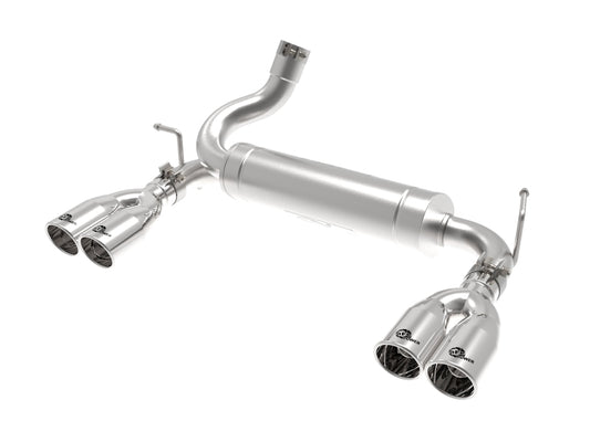 aFe Rebel Series 2.5in 409 SS Axle-Back Exhaust Polished 07-18 Jeep Wrangler (JK) V6-3.6L/3.8L - Burkken Auto Parts