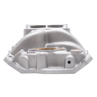 Edelbrock Manifold SBC 23-Degree Marine RPM 1955-1986 w/ Brass - Burkken Auto Parts