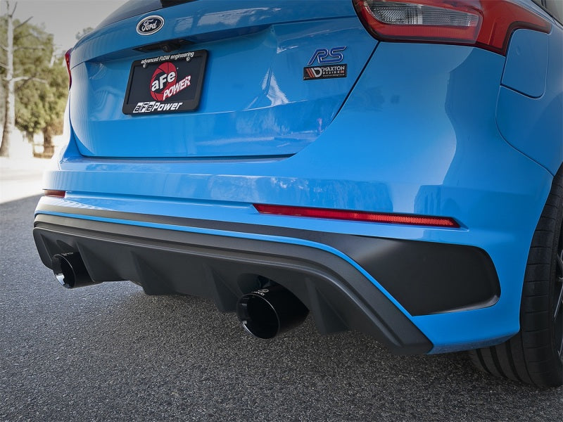 aFe Takeda 3in 304 SS Axle-Back Exhaust System w/ Black Tip 16-18 Ford Focus RS 2.3L (t) - Burkken Auto Parts