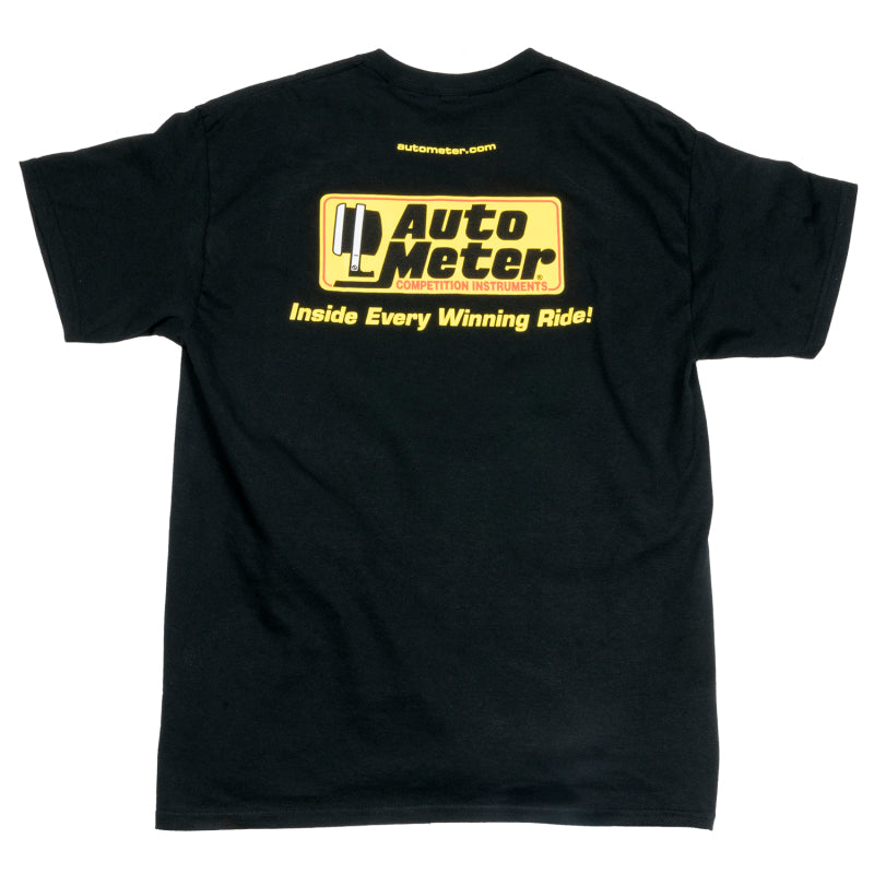 Autometer Black Competition Instruments T-Shirt - Large - Burkken Auto Parts