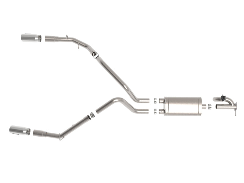 aFe Gemini XV 3in 304 SS Cat-Back Exhaust 19-21 Ram 1500 V8 5.7L Hemi w/ Polish Tips - Burkken Auto Parts