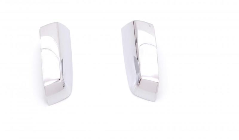 AVS 14-18 Chevy Silverado 1500 (w/o Light Holes) Mirror Covers 2pc - Chrome - Burkken Auto Parts