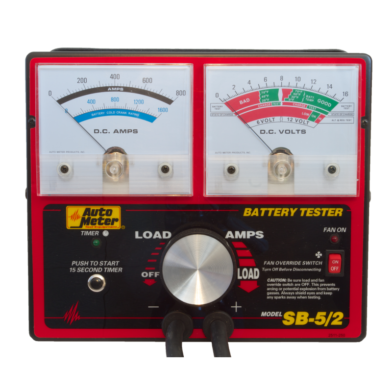 Autometer Battery Tester 800 AMP w/ Unloader - Burkken Auto Parts