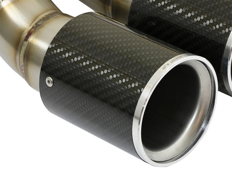 aFe Power 13-14 Porsche Cayman S / Boxster S Carbon Fiber Exhaust Tip Upgrade - Burkken Auto Parts