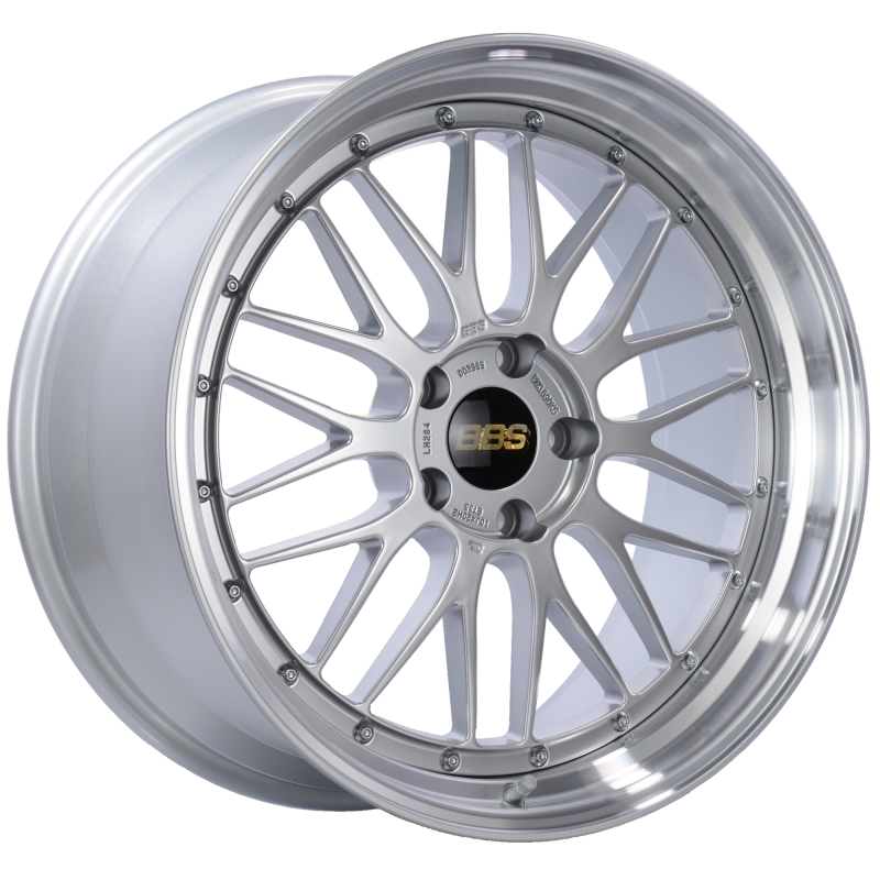 BBS LM 20x10 5x120 ET33 Diamond Silver Center Diamond Cut Lip Wheel -82mm PFS/Clip Required - Burkken Auto Parts