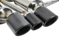 aFe POWER Takeda 2-1/2in to 2-1/4in 304SS Catback Dual-Exit Exhaust 17+ Honda Civic Type R w/CF Tips - Burkken Auto Parts