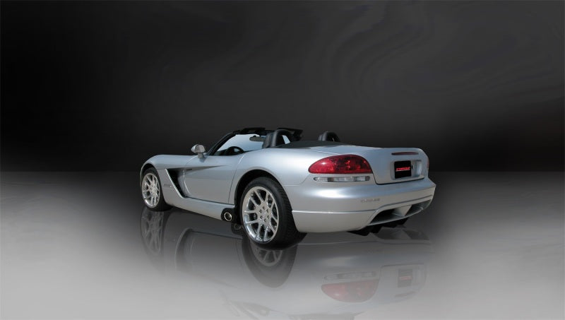 Corsa 2003-06 Dodge Viper 8.3L Polished Sport Cat-Back Exhaust (3in Inlet for Use w/ Hi-Flow Conv.) - Burkken Auto Parts