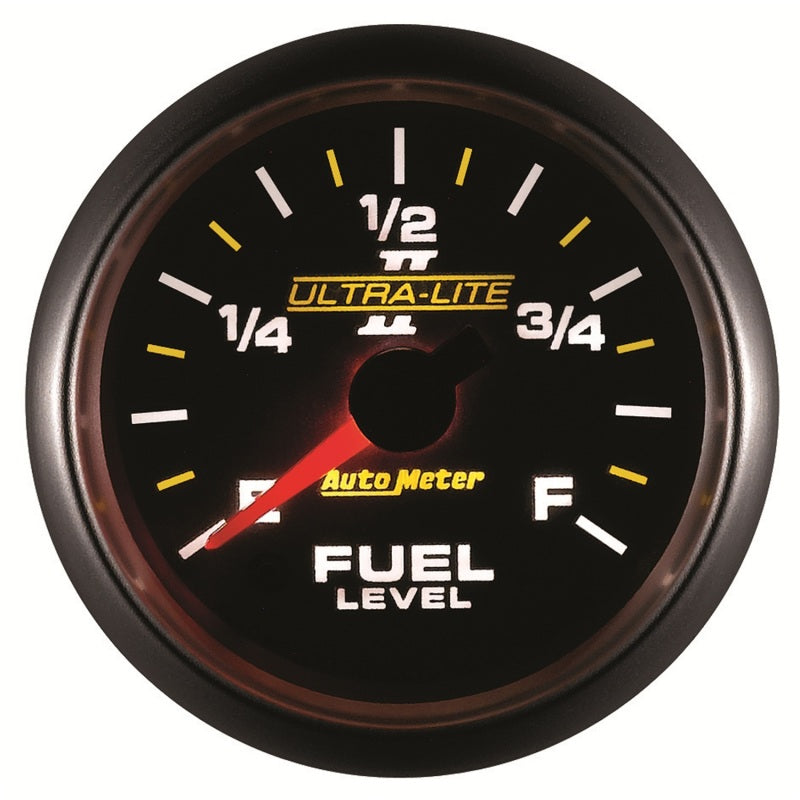 Autometer Ultra-Lite II 2-1/16in 0-280 Ohm Programmable Fuel Level Gauge - Burkken Auto Parts