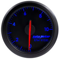 Autometer Airdrive 2-1/6in Tachometer Gauge 0-10K RMP - Black - Burkken Auto Parts