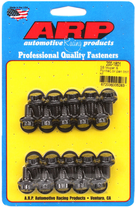 ARP SB Mopar and Pontiac Oil Pan Bolt Kit - Burkken Auto Parts