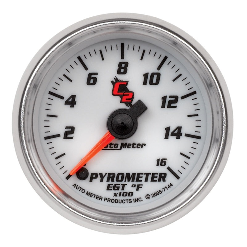 Autometer C2 52mm 1600 Deg F Electronic EGT Gauge - Burkken Auto Parts