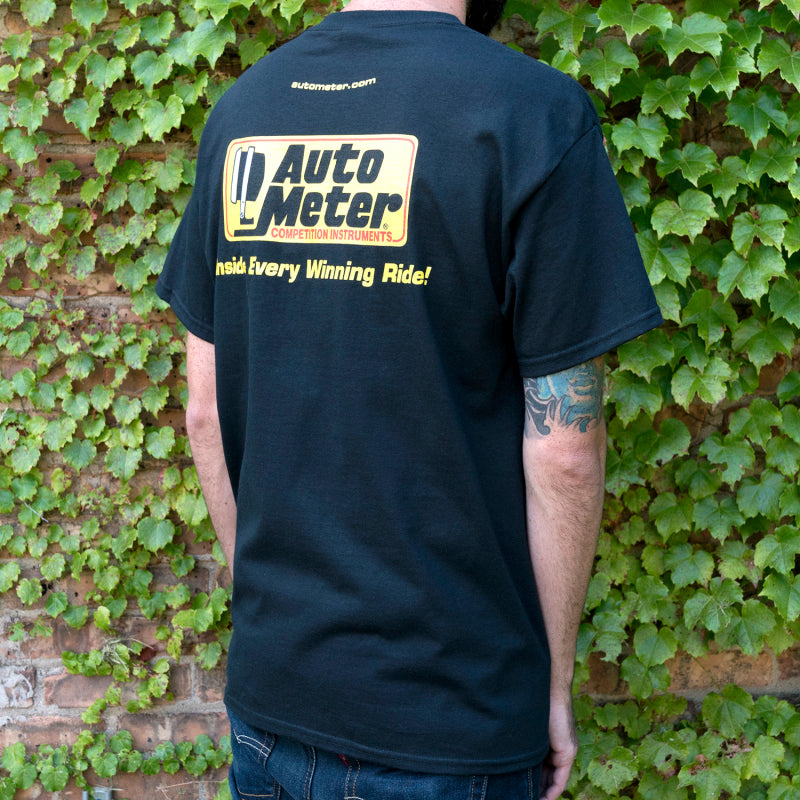 Autometer Black Competition Instruments T-Shirt - XXL - Burkken Auto Parts