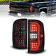 ANZO 14-18 GMC Sierra 1500 Full LED Taillights Black Housing Smoke Lens (w/C Light Bars) - Burkken Auto Parts
