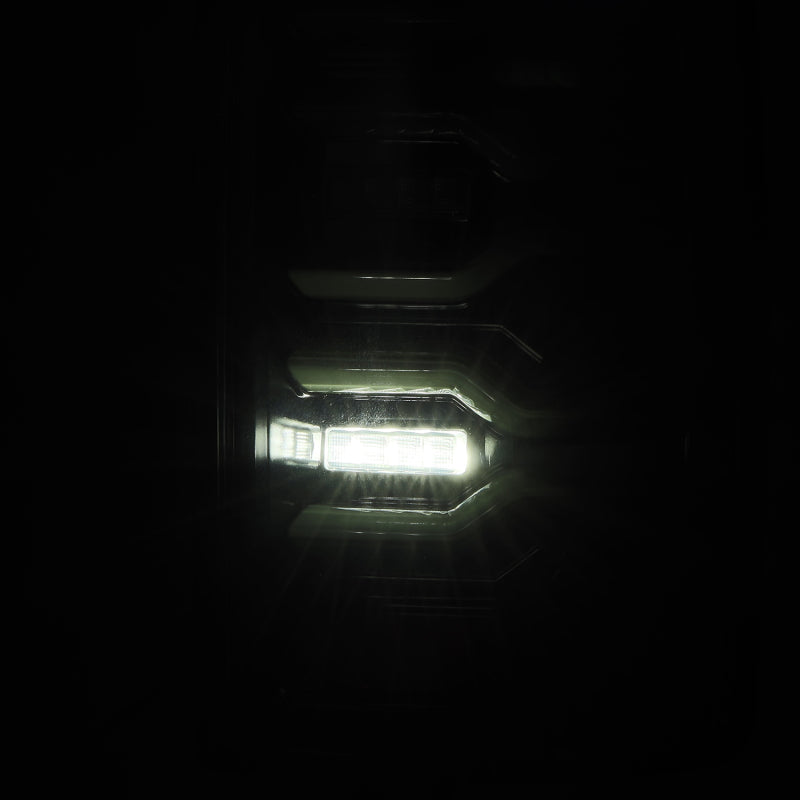 AlphaRex 07-08 Dodge Ram1500/07-09 Dodge Ram 2500+3500 Luxx-Series LED Tail Lights(Pair) Alpha Black - Burkken Auto Parts