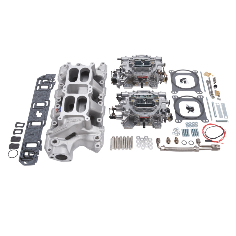 Edelbrock Dual Quad Kit RPM Air-Gap 289-302 Ford - Burkken Auto Parts