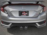 aFe Takeda 3in 304 SS Cat-Back Exhaust System w/ Blue Tips 2017 Honda Civic Si I4 1.5L (t) - Burkken Auto Parts