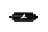 Aeromotive In-Line Filter - (AN-6 Male) 10 Micron Microglass Element Bright Dip Black Finish - Burkken Auto Parts
