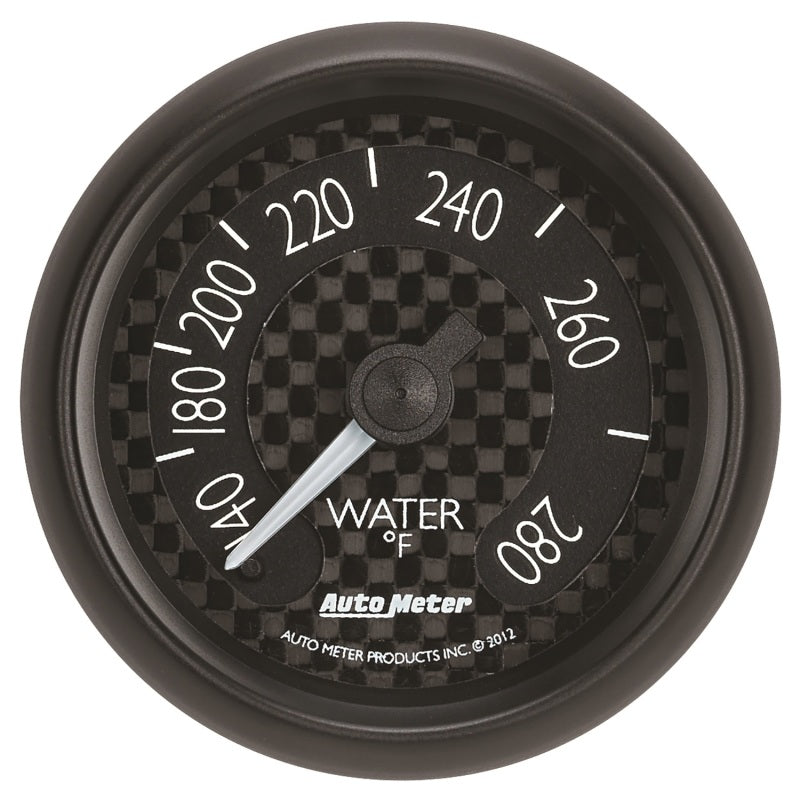 Autometer GT Series 52mm Mechanical 140-280 Deg F Water Temperature Gauge - Burkken Auto Parts