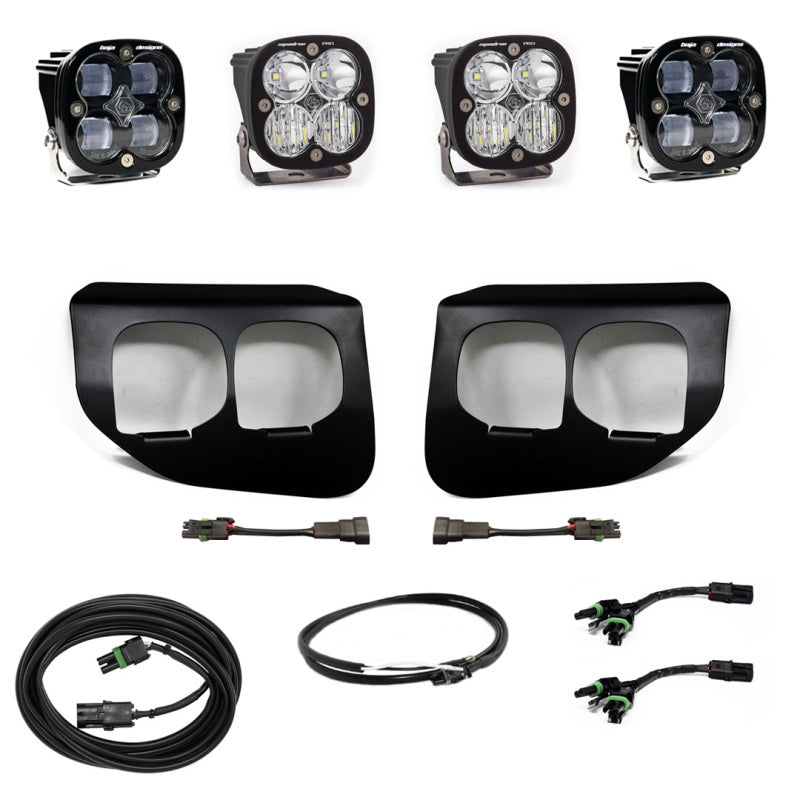 Baja Designs Ford Super Duty (20-On) Fog Lights Dual FPK SAE/Pro DC Baja Designs w/Upfitter - Burkken Auto Parts