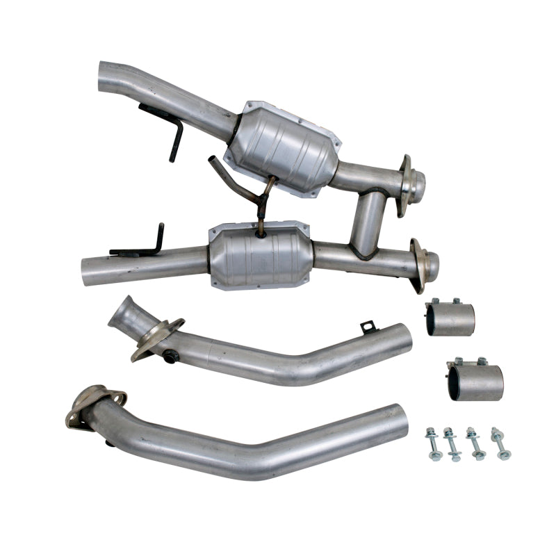 BBK 94-95 Mustang 5.0 High Flow H Pipe With Catalytic Converters - 2-1/2 - Burkken Auto Parts