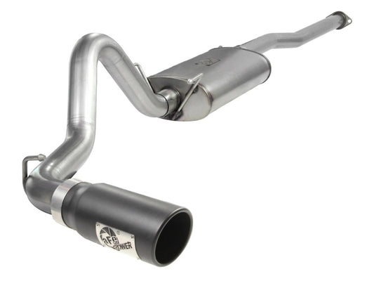 aFe MACHForce XP Exhausts Cat-Back SS-409 EXH CB Toyota Tacoma 05-13 V6-4.0L (Blk Tip) - Burkken Auto Parts