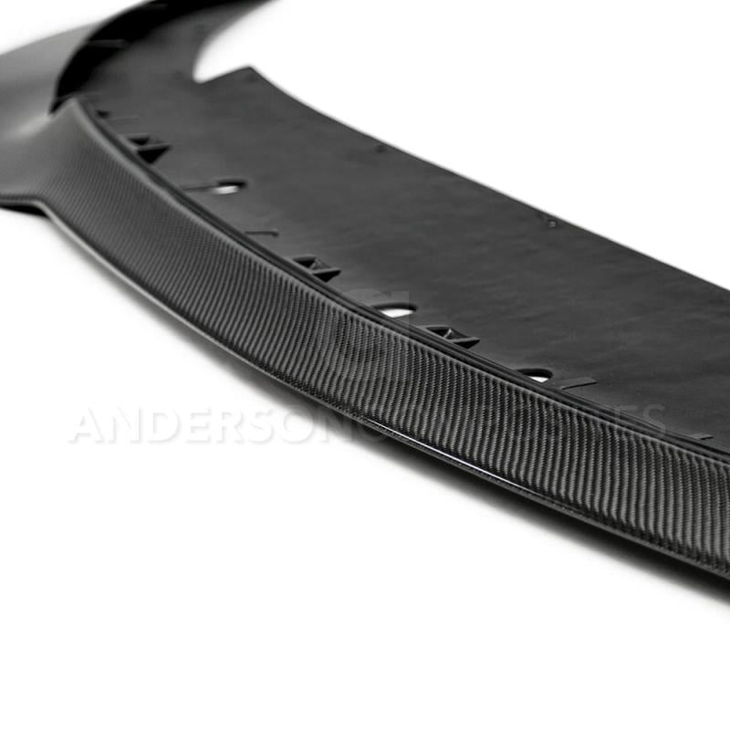 Anderson Composites 2015-2018 Ford Mustang Shelby GT350R Carbon Fiber Front Splitter (1 PC) - Burkken Auto Parts
