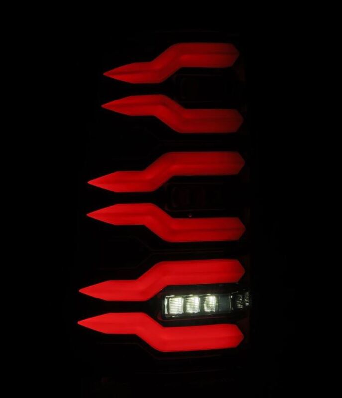 AlphaRex 99-06 Chevrolet Silverado/99-06 GMC Sierra LUXX-Series LED Tail Lights - Black - Burkken Auto Parts