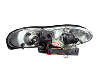 ANZO 1998-2002 Chevrolet Camaro Projector Headlights w/ Halo Chrome - Burkken Auto Parts