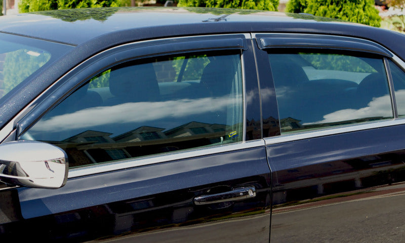 AVS 16-18 Honda Civic Ventvisor Outside Mount Window Deflectors 4pc - Smoke - Burkken Auto Parts