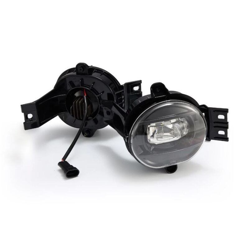 AlphaRex 02-08 Dodge Ram 1500/03-09 Ram 2500/3500 DoubleTap Dual Color LED Proj Fog Lights - Wt/Ambr - Burkken Auto Parts